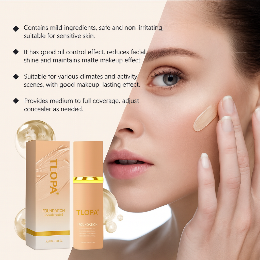 TLOPA® 4 In 1  Liquid Foundation 🌟 | Luxury in a Bottle, Beauty You Deserve