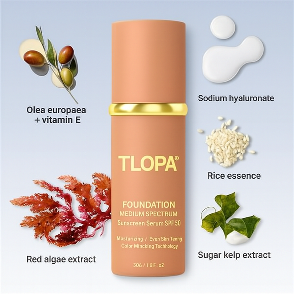 TLOPA® 4 In 1  Liquid Foundation 🌟 | Luxury in a Bottle, Beauty You Deserve