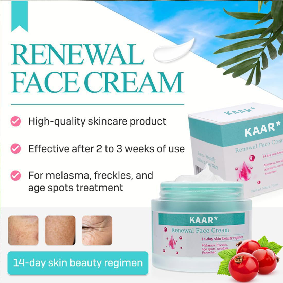 KAAR Renewing Cream — Fade Stubborn Spots in 14 Days · Sale Ends Today (副本)