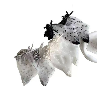 🧦 TLOPA® Official Store – Ice Silk Breathable Socks with Polka Dot Design