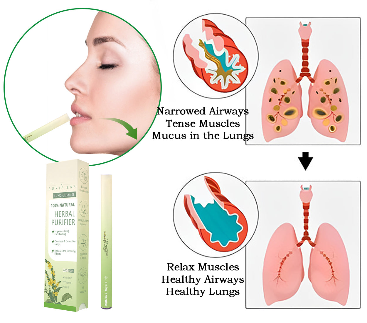 🌿Breathe Bliss™ Mullein Relaxation Stick🌿 -Contains melatonin, helping you fall asleep quickly